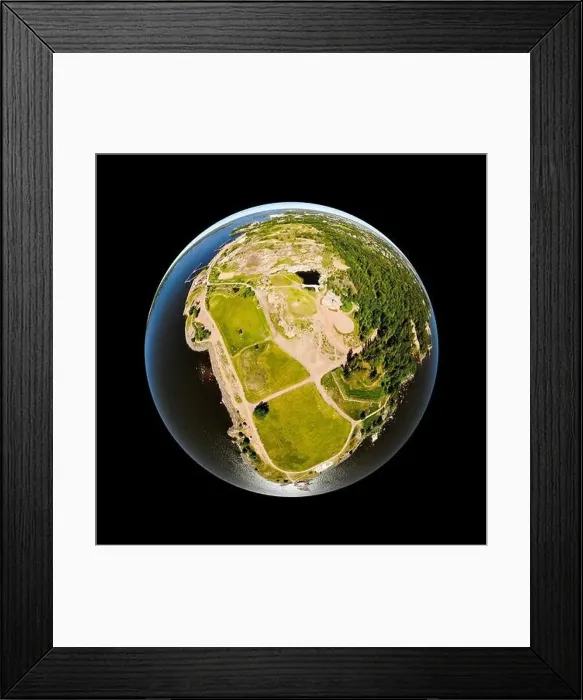 Framed Print : A three dimensional panoramic aerial view of Katariina Seaside Park in a mini planet panorama style. Kotka, Finland Framed Print : A three dimensional panoramic aerial view of Katariina Seaside Park in a mini planet panorama style. Kotka, Finland