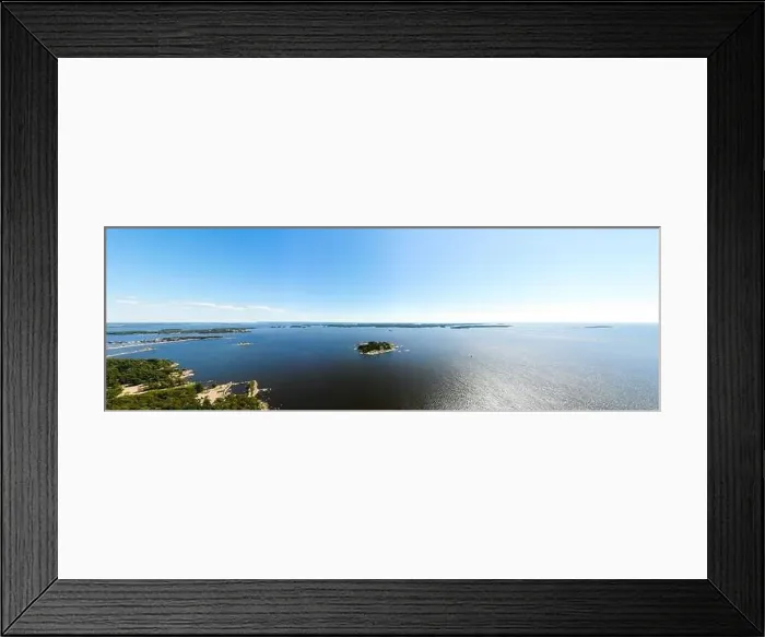 Framed Print : Aerial summer view of the Gulf of Finland, Baltic Sea, Kotka, Finland Framed Print : Aerial summer view of the Gulf of Finland, Baltic Sea, Kotka, Finland