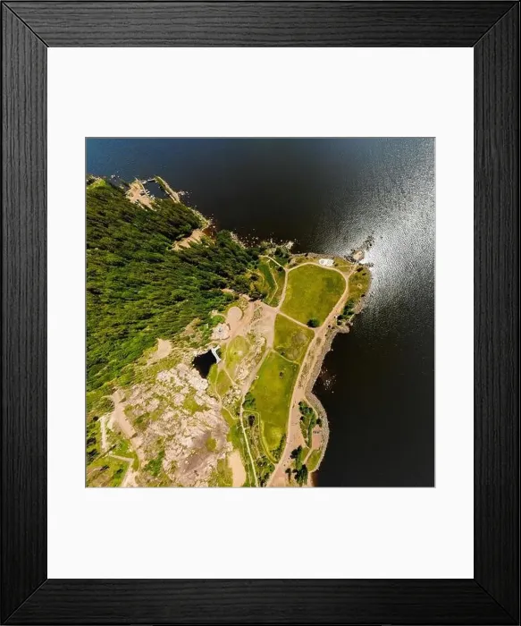 Framed Print : Aerial summer view of Katariina Seaside Park, Kotka, Finland Framed Print : Aerial summer view of Katariina Seaside Park, Kotka, Finland