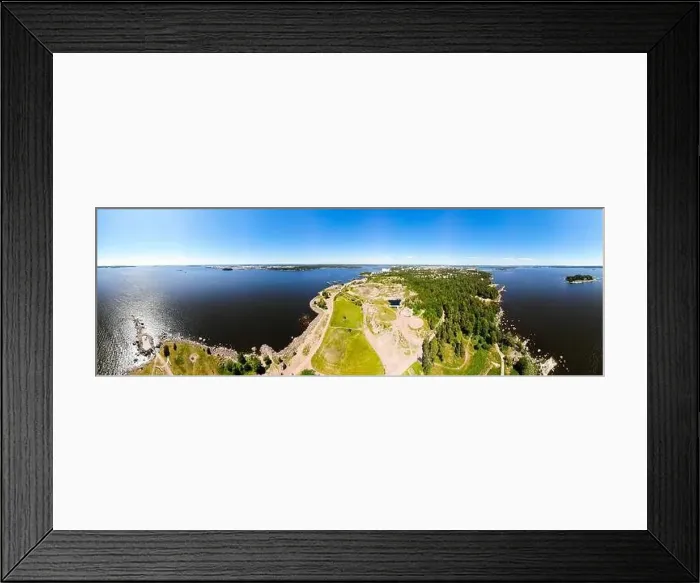 Framed Print : Aerial summer view of Katariina Seaside Park, Kotka, Finland Framed Print : Aerial summer view of Katariina Seaside Park, Kotka, Finland