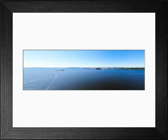 Framed Print : Aerial panoramic summer view of island Mussalo in Baltic Sea, Kotka, Finland Framed Print : Aerial panoramic summer view of island Mussalo in Baltic Sea, Kotka, Finland