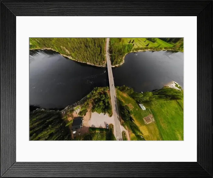 Framed Print : Aerial panoramic view of rapid Susikoski at river Kymijoki, Finland Framed Print : Aerial panoramic view of rapid Susikoski at river Kymijoki, Finland