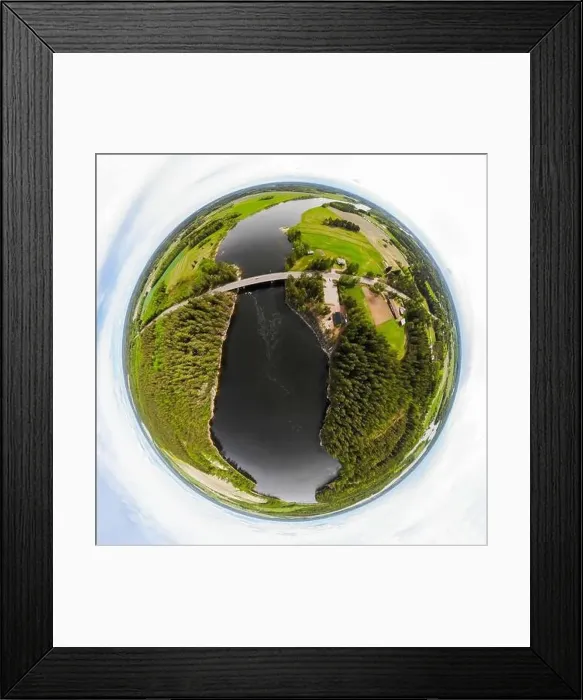 Framed Print : A three dimensional aerial panoramic view of rapid Susikoski at river Kymijoki Framed Print : A three dimensional aerial panoramic view of rapid Susikoski at river Kymijoki