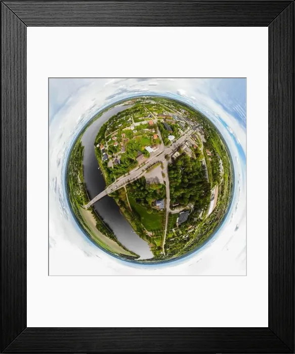 Framed Print : A three dimensional aerial panoramic view of city Inkeroinen at river Kymijoki, Finland Framed Print : A three dimensional aerial panoramic view of city Inkeroinen at river Kymijoki, Finland