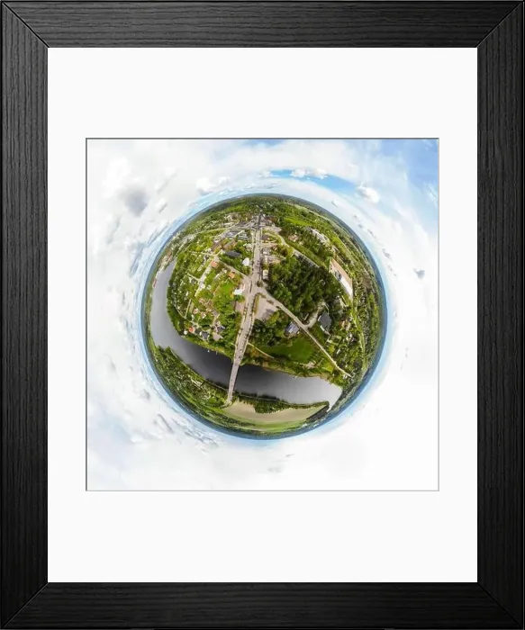 Framed Print : A three dimensional aerial panoramic view of city Inkeroinen at river Kymijoki, Finland Framed Print : A three dimensional aerial panoramic view of city Inkeroinen at river Kymijoki, Finland