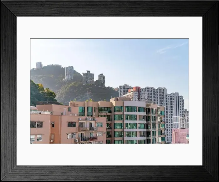 Framed Print : The amazing view of Hong-Kong cityscape full of skyscrapers from the rooftop Framed Print : The amazing view of Hong-Kong cityscape full of skyscrapers from the rooftop