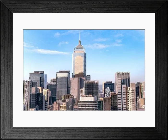 Framed Print : The amazing view of Hong-Kong cityscape full of skyscrapers from the rooftop Framed Print : The amazing view of Hong-Kong cityscape full of skyscrapers from the rooftop