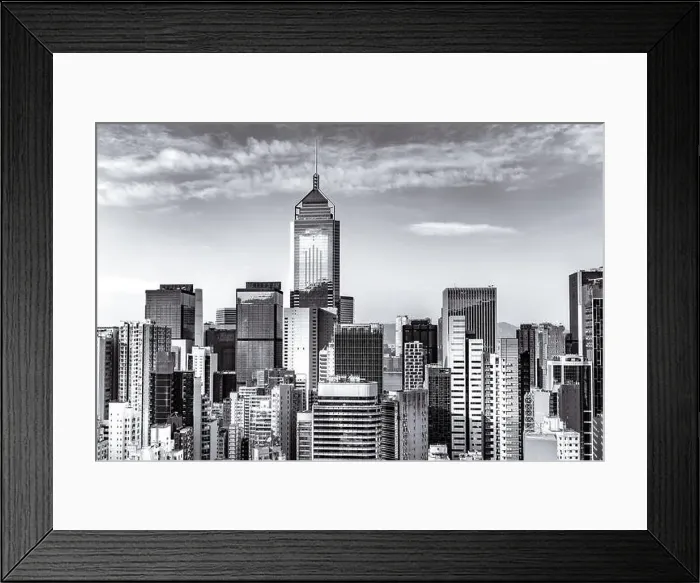 Framed Print : The amazing view of Hong-Kong cityscape full of skyscrapers from the rooftop Framed Print : The amazing view of Hong-Kong cityscape full of skyscrapers from the rooftop