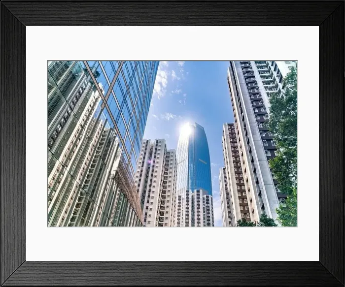 Framed Print : The amazing view of Hong-Kong cityscape full of skyscrapers from the rooftop Framed Print : The amazing view of Hong-Kong cityscape full of skyscrapers from the rooftop