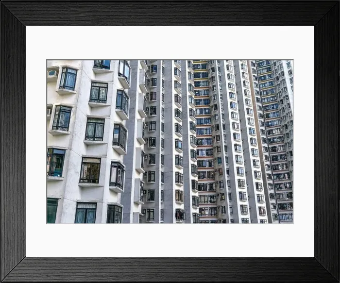 Framed Print : The amazing view of Hong-Kong cityscape full of skyscrapers from the rooftop Framed Print : The amazing view of Hong-Kong cityscape full of skyscrapers from the rooftop