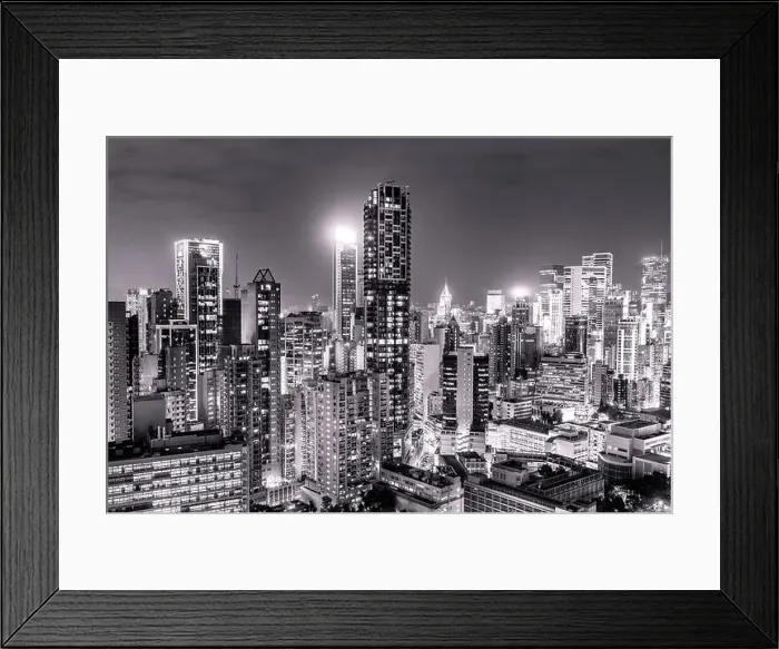Framed Print : The amazing view of Hong-Kong cityscape full of skyscrapers from the rooftop Framed Print : The amazing view of Hong-Kong cityscape full of skyscrapers from the rooftop