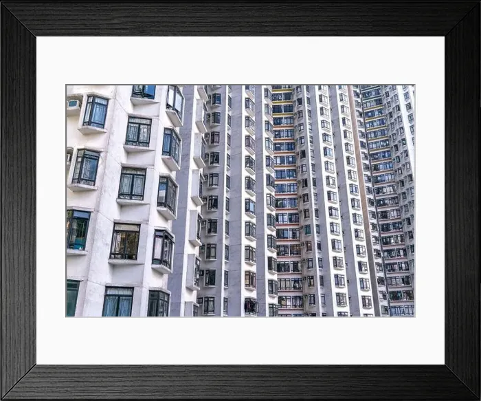Framed Print : The amazing view of Hong-Kong cityscape full of skyscrapers from the rooftop Framed Print : The amazing view of Hong-Kong cityscape full of skyscrapers from the rooftop