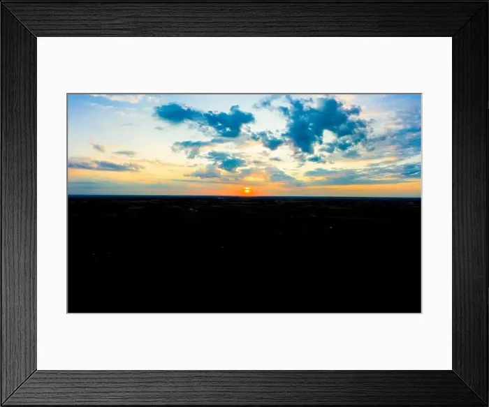 Framed Print : Panoramic aerial view of beautiful green tropical forest with mountains and majestic blue sky and clouds. Sunset Framed Print : Panoramic aerial view of beautiful green tropical forest with mountains and majestic blue sky and clouds. Sunset