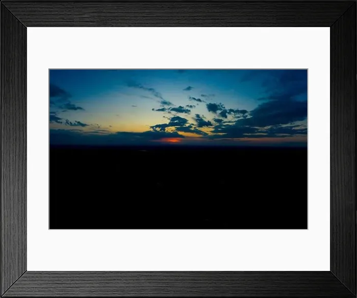 Framed Print : Panoramic aerial view of beautiful green tropical forest with mountains and majestic blue sky and clouds. Sunset Framed Print : Panoramic aerial view of beautiful green tropical forest with mountains and majestic blue sky and clouds. Sunset
