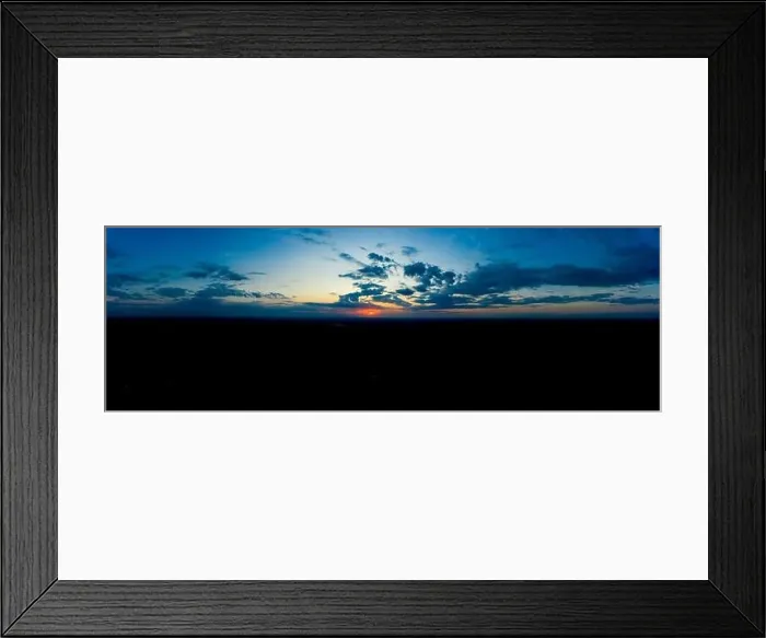 Framed Print : Panoramic aerial view of beautiful green tropical forest with mountains and majestic blue sky and clouds. Sunset Framed Print : Panoramic aerial view of beautiful green tropical forest with mountains and majestic blue sky and clouds. Sunset