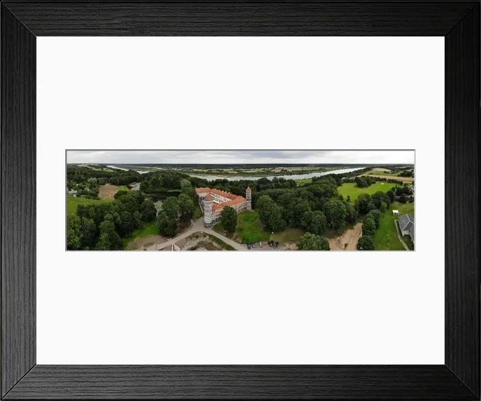 Framed Print : Aerial panorama of historical Panemune castle in Vytenai, Jurbarkas district, Lithuania close to Nemunas river Framed Print : Aerial panorama of historical Panemune castle in Vytenai, Jurbarkas district, Lithuania close to Nemunas river