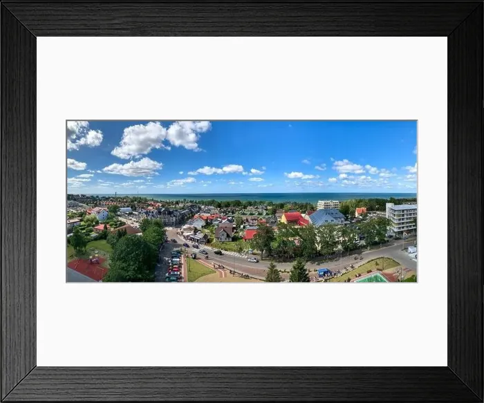 Framed Print : the view over Jaroslawiec in Poland from the lighthouse Framed Print : the view over Jaroslawiec in Poland from the lighthouse
