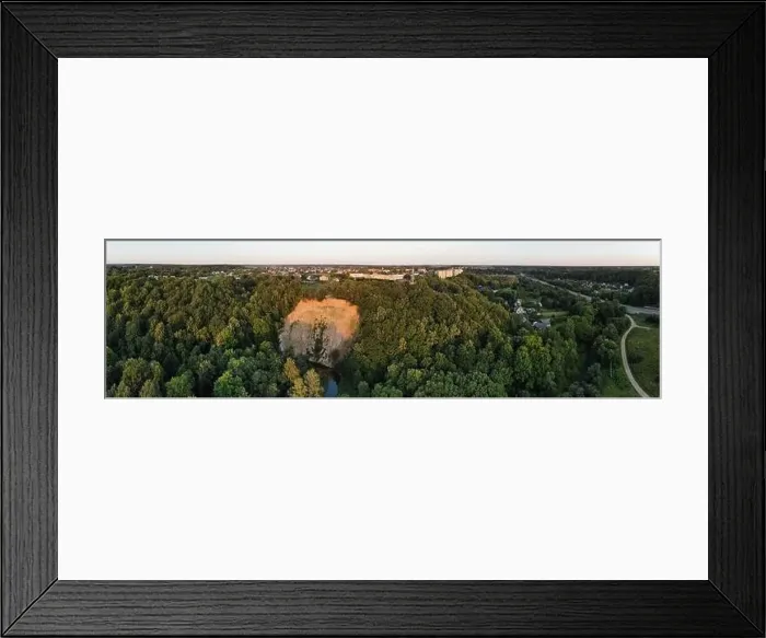 Framed Print : Panorama aerial view of the Rokai Exposure close to Kaunas city, Lithuania Framed Print : Panorama aerial view of the Rokai Exposure close to Kaunas city, Lithuania