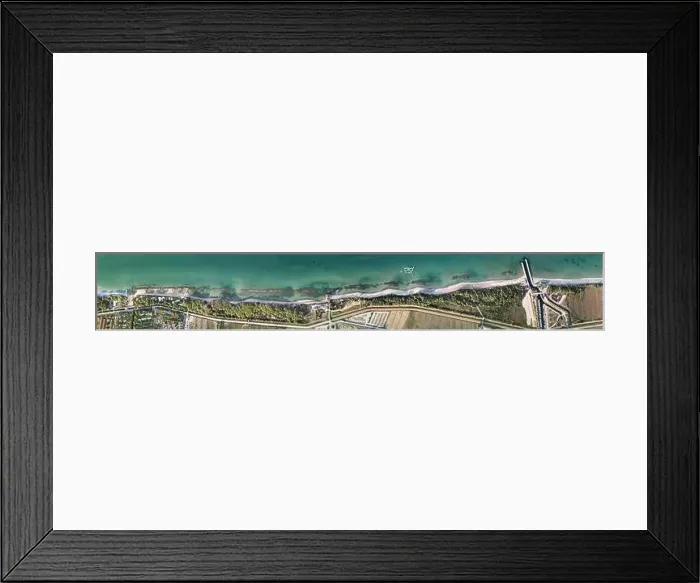 Framed Print : Amazing aerial view of Tuscany coastline, Italy from the drone Framed Print : Amazing aerial view of Tuscany coastline, Italy from the drone