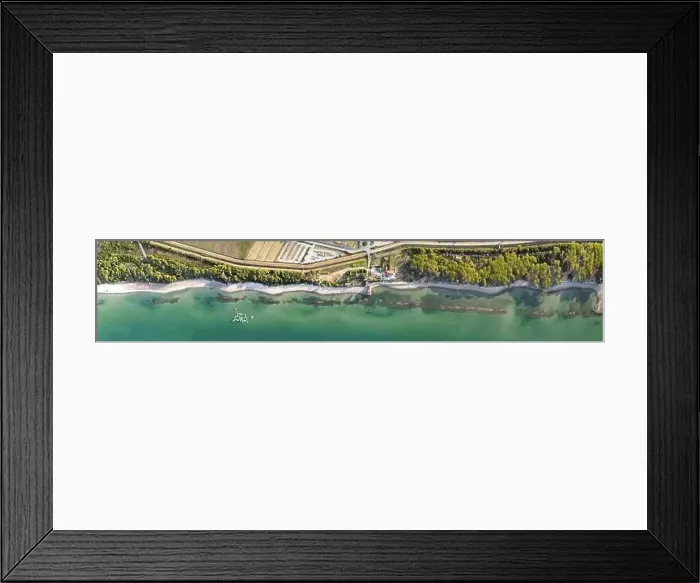 Framed Print : Amazing aerial view of Tuscany coastline, Italy from the drone Framed Print : Amazing aerial view of Tuscany coastline, Italy from the drone