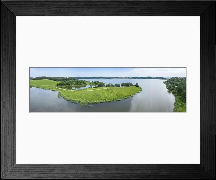 Framed Print : panoramic aerial view of beautiful and tranquil rural landscape. Dubrovskoe lake, Minsk region, Belarus Framed Print : panoramic aerial view of beautiful and tranquil rural landscape. Dubrovskoe lake, Minsk region, Belarus