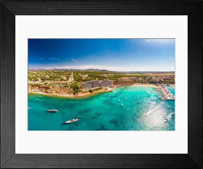 Framed Print : Aerial view, marina Port Adriano, El Toro, region Santa Ponca, Majorca, Balearic Islands, Spain Framed Print : Aerial view, marina Port Adriano, El Toro, region Santa Ponca, Majorca, Balearic Islands, Spain