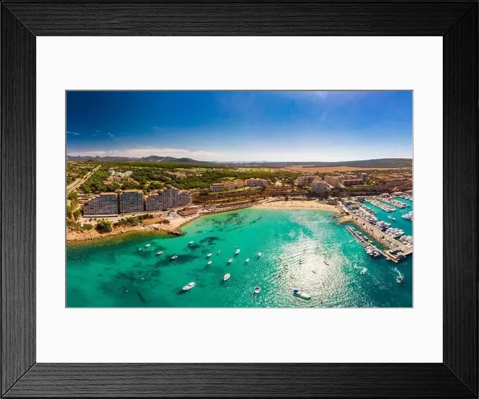 Framed Print : Aerial view, marina Port Adriano, El Toro, region Santa Ponca, Majorca, Balearic Islands, Spain Framed Print : Aerial view, marina Port Adriano, El Toro, region Santa Ponca, Majorca, Balearic Islands, Spain