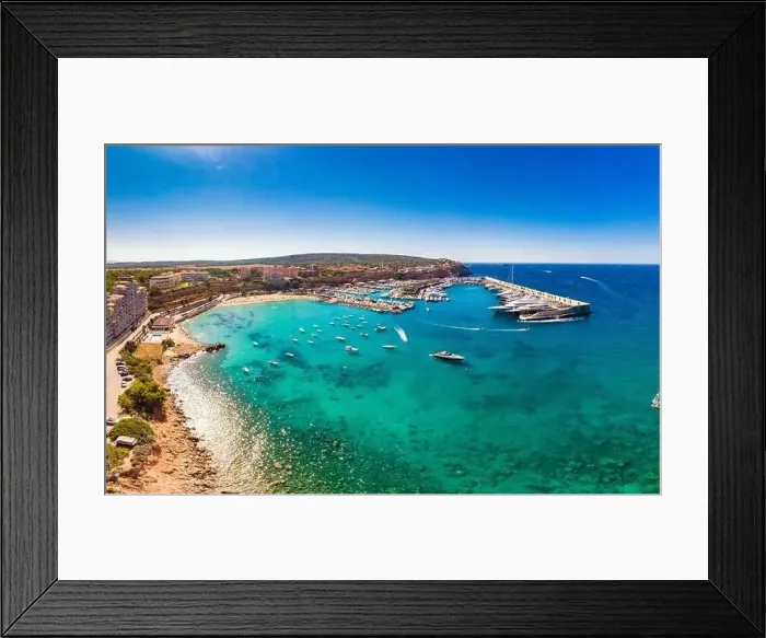 Framed Print : Aerial view, marina Port Adriano, El Toro, region Santa Ponca, Majorca, Balearic Islands, Spain Framed Print : Aerial view, marina Port Adriano, El Toro, region Santa Ponca, Majorca, Balearic Islands, Spain