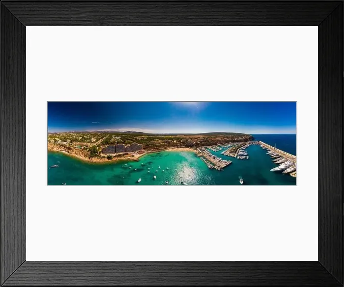 Framed Print : Aerial view, marina Port Adriano, El Toro, region Santa Ponca, Majorca, Balearic Islands, Spain Framed Print : Aerial view, marina Port Adriano, El Toro, region Santa Ponca, Majorca, Balearic Islands, Spain