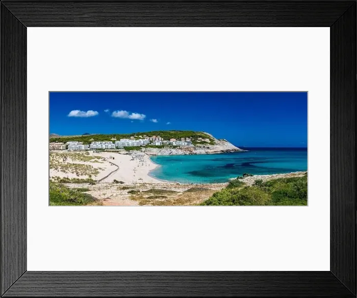Framed Print : Beautiful sandy beach of Cala Mesquida, Mallorca, Mediterranean Sea, Balearic islands, Spain Framed Print : Beautiful sandy beach of Cala Mesquida, Mallorca, Mediterranean Sea, Balearic islands, Spain