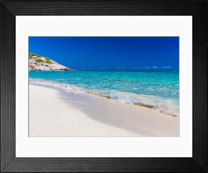 Framed Print : Beautiful sandy beach of Cala Mesquida, Mallorca, Mediterranean Sea, Balearic islands, Spain Framed Print : Beautiful sandy beach of Cala Mesquida, Mallorca, Mediterranean Sea, Balearic islands, Spain