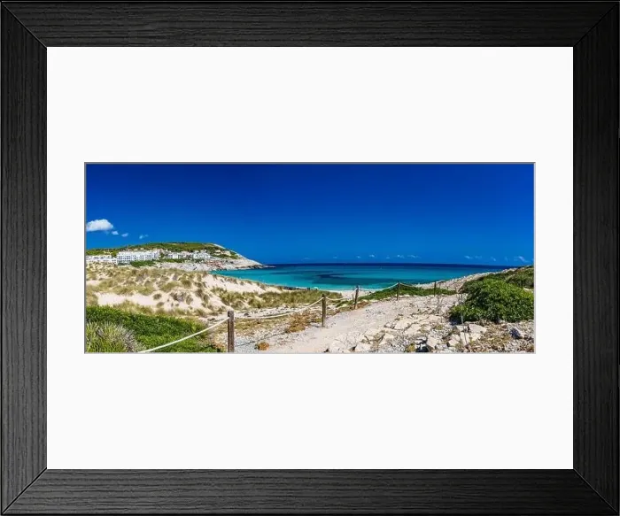 Framed Print : Beautiful sandy beach of Cala Mesquida, Mallorca, Mediterranean Sea, Balearic islands, Spain Framed Print : Beautiful sandy beach of Cala Mesquida, Mallorca, Mediterranean Sea, Balearic islands, Spain