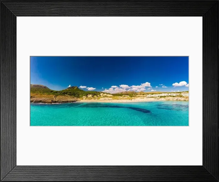 Framed Print : Beautiful sandy beach of Cala Mesquida, Mallorca, Mediterranean Sea, Balearic islands, Spain Framed Print : Beautiful sandy beach of Cala Mesquida, Mallorca, Mediterranean Sea, Balearic islands, Spain