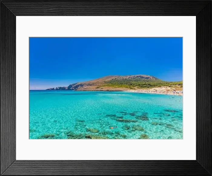 Framed Print : Beautiful sandy beach of Cala Mesquida, Mallorca, Mediterranean Sea, Balearic islands, Spain Framed Print : Beautiful sandy beach of Cala Mesquida, Mallorca, Mediterranean Sea, Balearic islands, Spain