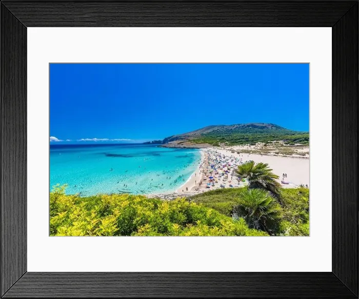 Framed Print : Beautiful sandy beach of Cala Mesquida, Mallorca, Mediterranean Sea, Balearic islands, Spain Framed Print : Beautiful sandy beach of Cala Mesquida, Mallorca, Mediterranean Sea, Balearic islands, Spain