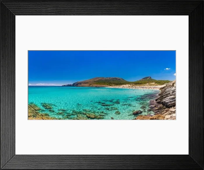 Framed Print : Beautiful sandy beach of Cala Mesquida, Mallorca, Mediterranean Sea, Balearic islands, Spain Framed Print : Beautiful sandy beach of Cala Mesquida, Mallorca, Mediterranean Sea, Balearic islands, Spain