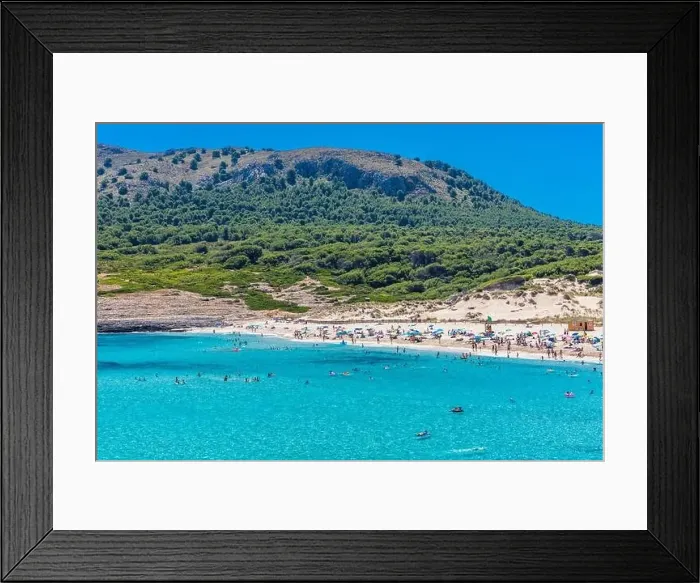Framed Print : Beautiful sandy beach of Cala Mesquida, Mallorca, Mediterranean Sea, Balearic islands, Spain Framed Print : Beautiful sandy beach of Cala Mesquida, Mallorca, Mediterranean Sea, Balearic islands, Spain
