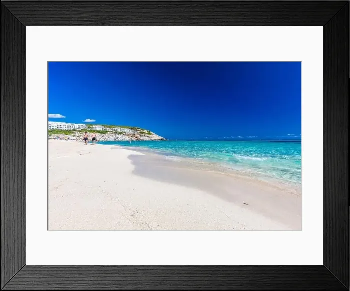 Framed Print : CALA MESQUIDA, MALLORCA, SPAIN - 19 July 2020: People enjoying beautiful sandy beach of on Mallorca Framed Print : CALA MESQUIDA, MALLORCA, SPAIN - 19 July 2020: People enjoying beautiful sandy beach of on Mallorca