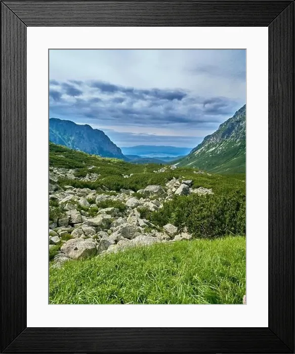 Framed Print : Beautiful panoramic aerial drone view of mountain in National Park High Tatra Framed Print : Beautiful panoramic aerial drone view of mountain in National Park High Tatra