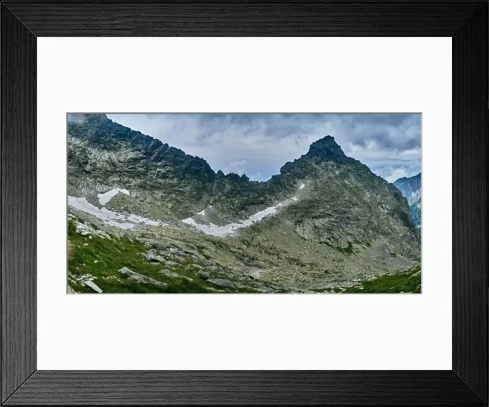 Framed Print : Beautiful panoramic aerial drone view of mountain in National Park High Tatra Framed Print : Beautiful panoramic aerial drone view of mountain in National Park High Tatra