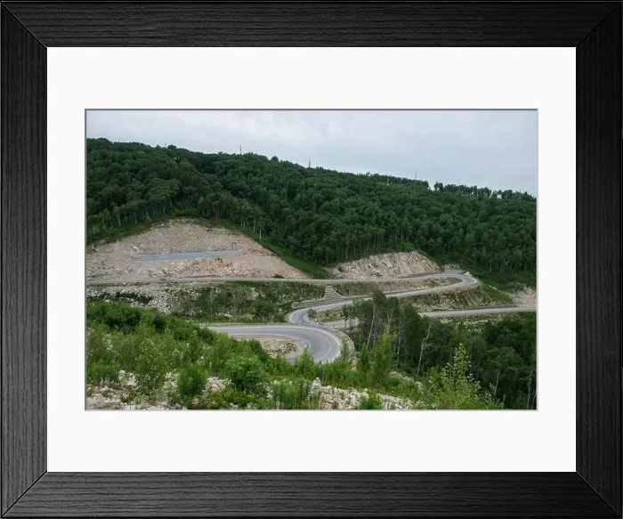 Framed Print : Winding road in the mountains Framed Print : Winding road in the mountains