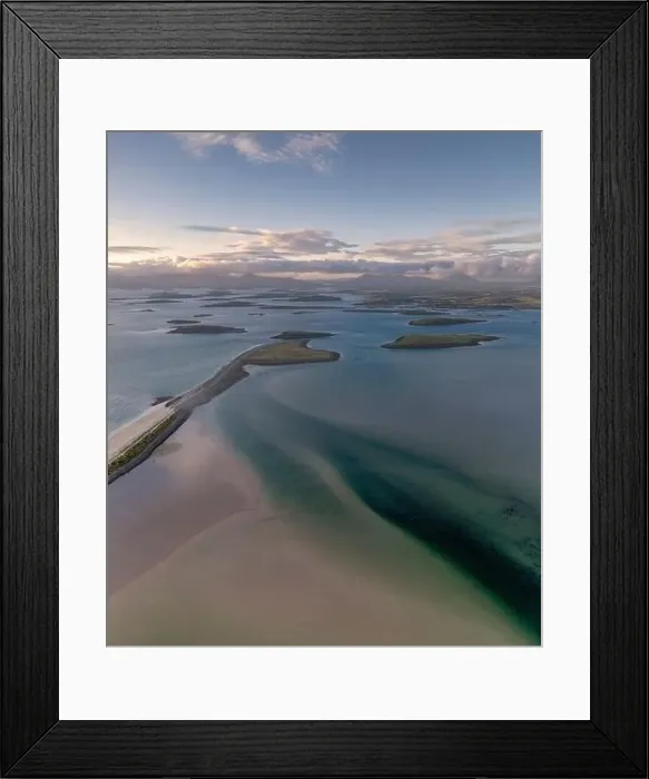 Framed Print : Aerial drone image of Clew Bay, Mayo, Ireland Framed Print : Aerial drone image of Clew Bay, Mayo, Ireland