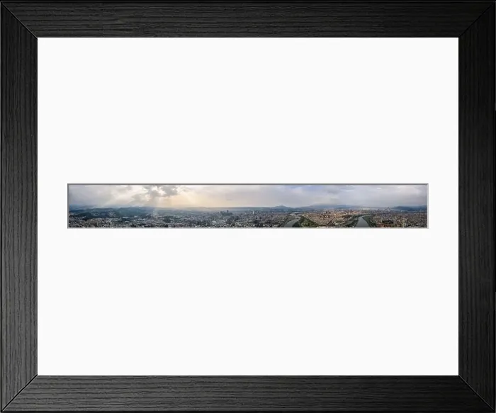 Framed Print : Taipei City Aerial View - Asia business concept image Framed Print : Taipei City Aerial View - Asia business concept image