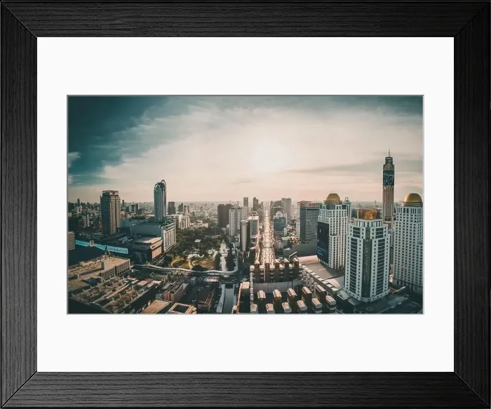 Framed Print : Petchaburi and Central Embassy Aerial views in Ploenchit, Bangkok, Thailand Framed Print : Petchaburi and Central Embassy Aerial views in Ploenchit, Bangkok, Thailand