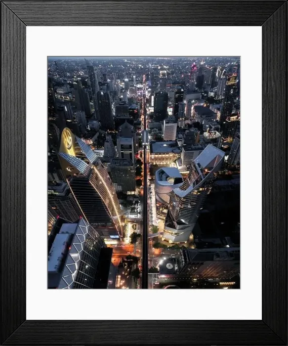 Framed Print : Petchaburi and Central Embassy Aerial views in Ploenchit, Bangkok, Thailand Framed Print : Petchaburi and Central Embassy Aerial views in Ploenchit, Bangkok, Thailand