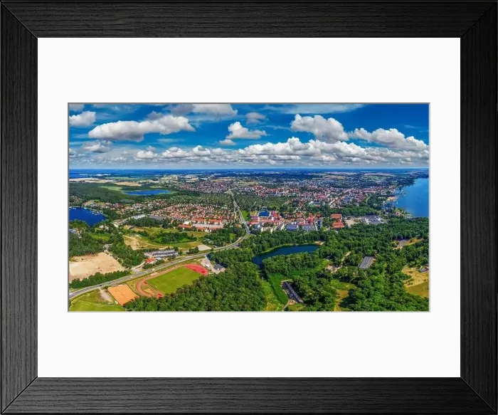 Framed Print : Giżycko in Masuria in north-eastern Poland Framed Print : Giżycko in Masuria in north-eastern Poland