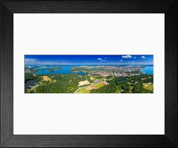 Framed Print : Giżycko in Masuria in north-eastern Poland Framed Print : Giżycko in Masuria in north-eastern Poland