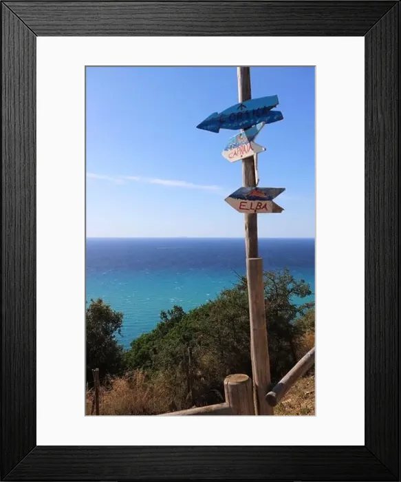 Framed Print : View of Etruscan Coast, Gulf of Baratti. A beautiful day in Populonia, Italy Framed Print : View of Etruscan Coast, Gulf of Baratti. A beautiful day in Populonia, Italy