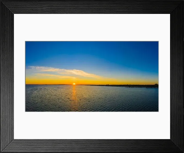 Framed Print : Beautiful Panorama color sky, sunset by the Baltic Sea, Jastarnia, Poland. Aerial View Framed Print : Beautiful Panorama color sky, sunset by the Baltic Sea, Jastarnia, Poland. Aerial View