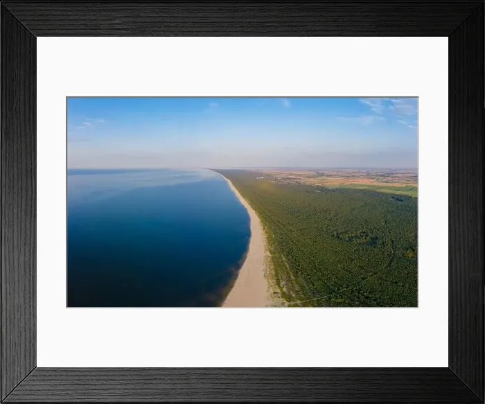 Framed Print : Aerial view transparent turquoise sea in Baltic Sea Framed Print : Aerial view transparent turquoise sea in Baltic Sea